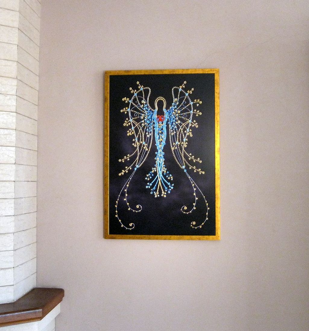 MODRÁ LÁSKA anděl - fotografie 50 x 75 cm - Obrázek 3
